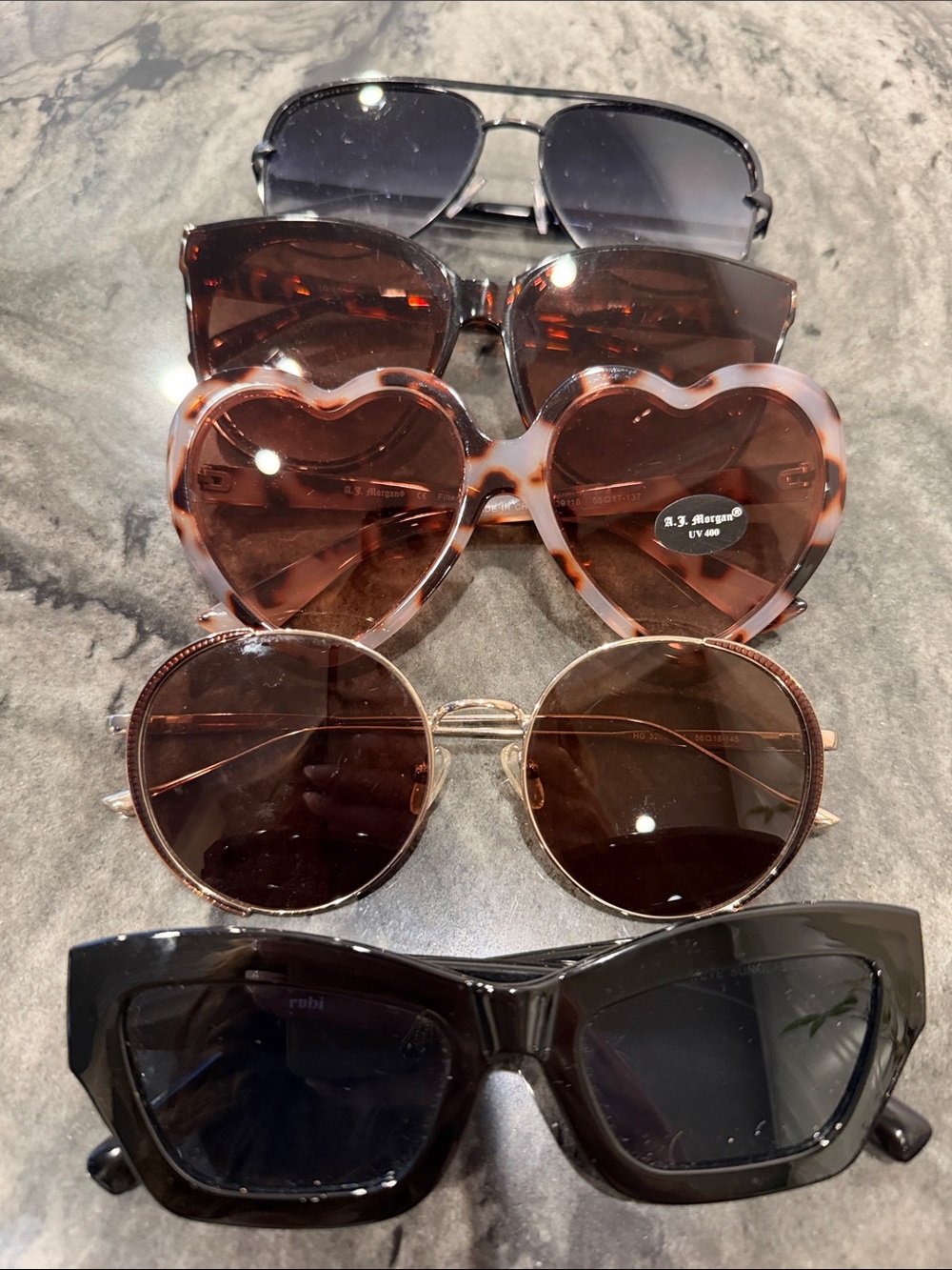 Assorted Women's Sunglasses Bundle - Tortoiseshell, Brown & Black